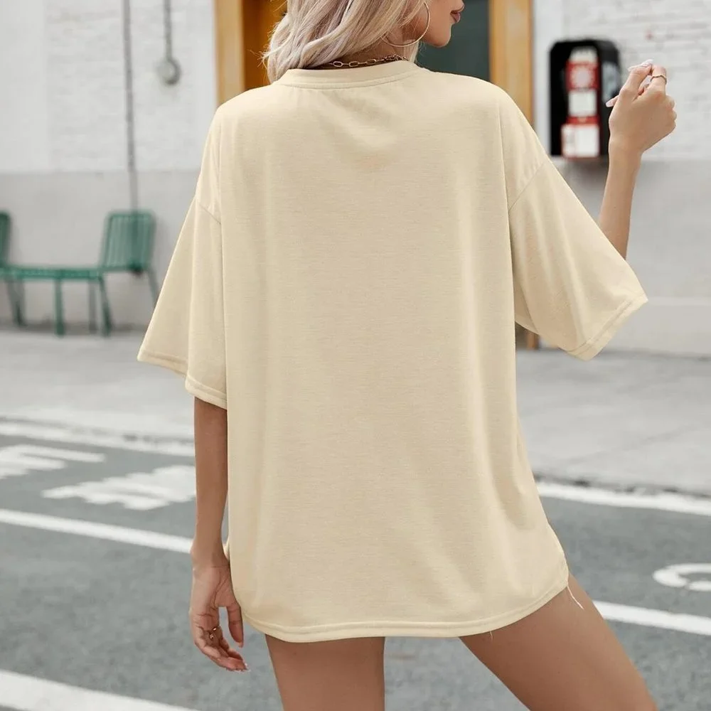 Casual Graphic Tee Khaki - Picture 3 of 4